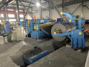 China 1500mm Steel Strip Slitting Machine , High Speed Precision Slitting Line wholesale