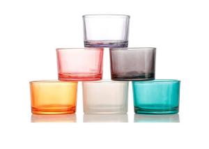 China Custom Style 140ml Luxury Christmas Present Candle Vessels Empty Luxury Glass Candle Jars for Candle wholesale