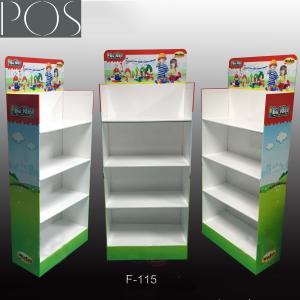 China Four tiers Floor display stand toy displays rack toy cardboard shelves wholesale