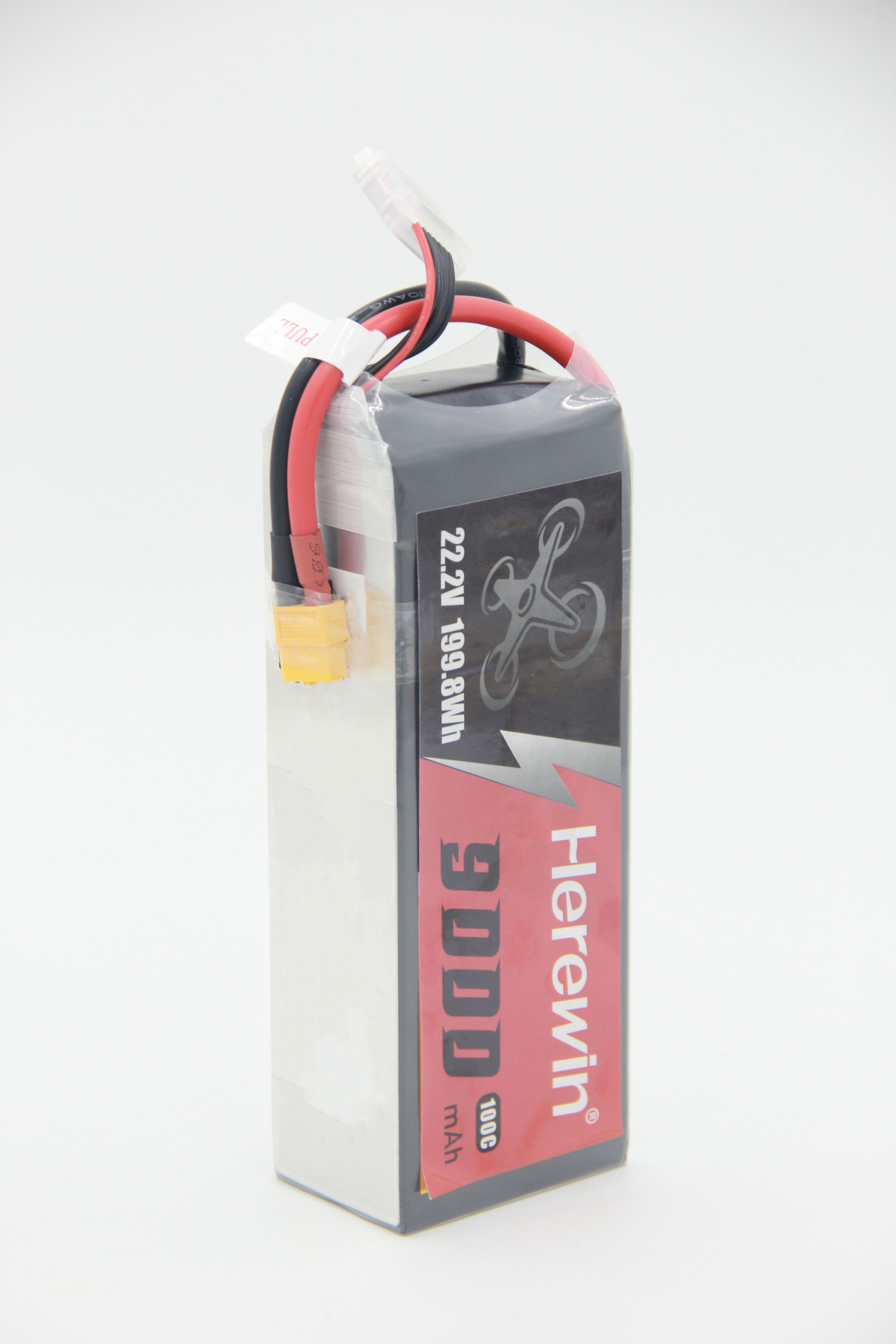 High Rate fast speed ​​6S 100C 9Ah FPV Drone Battery Herewin 22.2V 725g