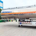 TITAN Large Capacity Aluminum Oil Diesel Fuel Tanker Trailer 3 Axle 4 Compartmen