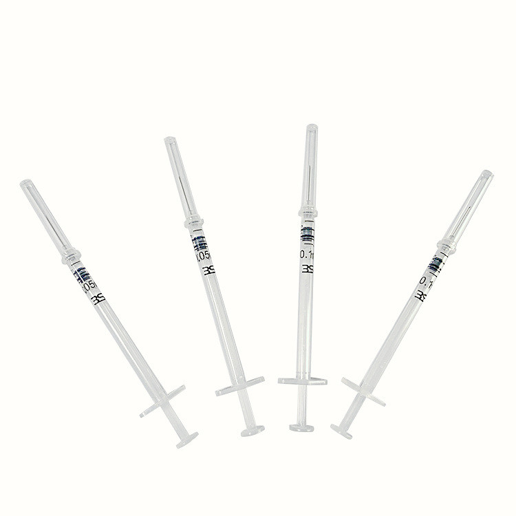 FDA510K CE ISO Fixed Dose Immunization Auto Disable Syringe With Needle 1ml