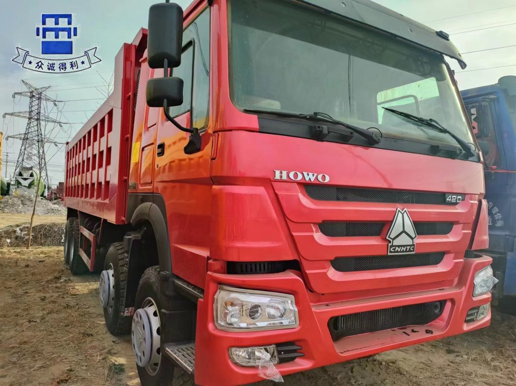 HOWO 8*4 Cheap Used Dump Truck for Sale in Different Color