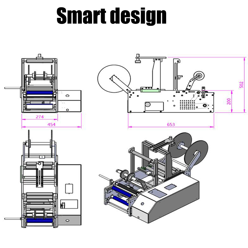 Video Outgoing-Inspection 20-100 Machinery Capacity Easy Labeler Label Applicator Machine