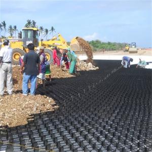 China 1000-1420N / 10CM Peel Strength HDPE Geocells For Gravel Driveways wholesale