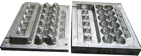 Customizable Egg Tray Forming Mold Made Of Plastic Or Aluminum