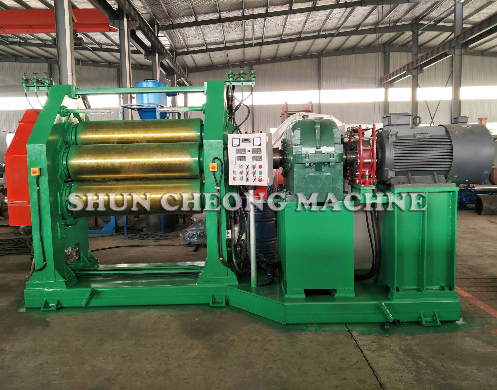 XY-900 Type Three Roller Rubber Calender Machine / Rubber Calending Machine
