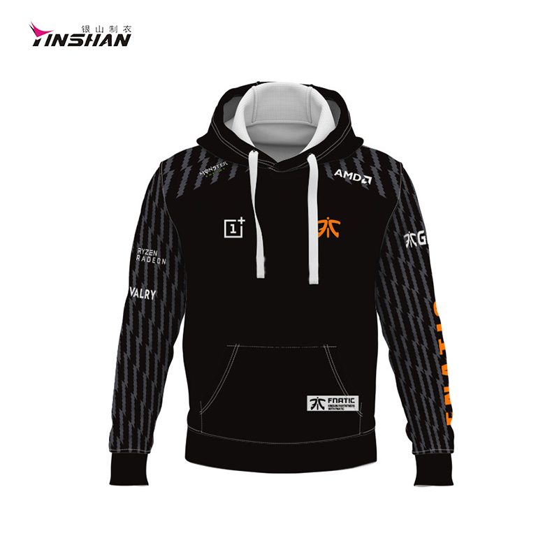 Fashion Embroidered Sports Hoodies Manufacture with Wicking Breathable Characteristic
