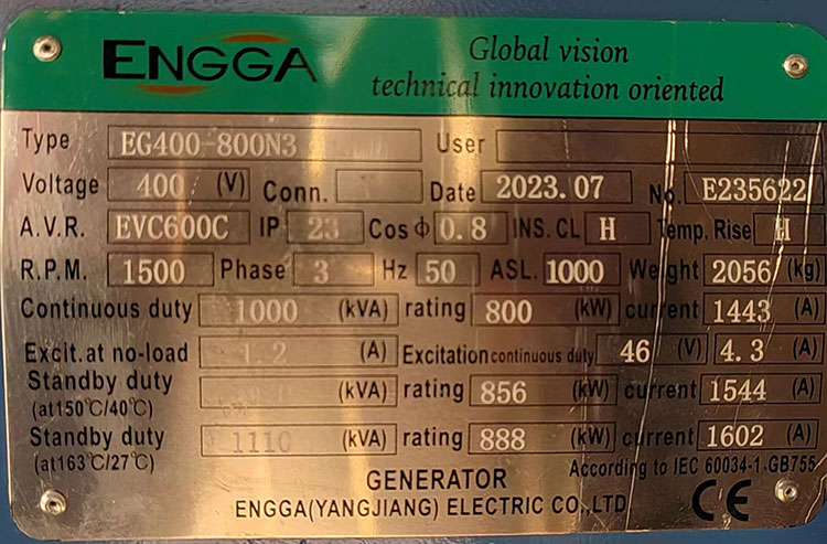 Direction Injection 1000KVA Guangxi Yuchai Silent Speaker Diesel Generator Set for 50/60HZ Frequency
