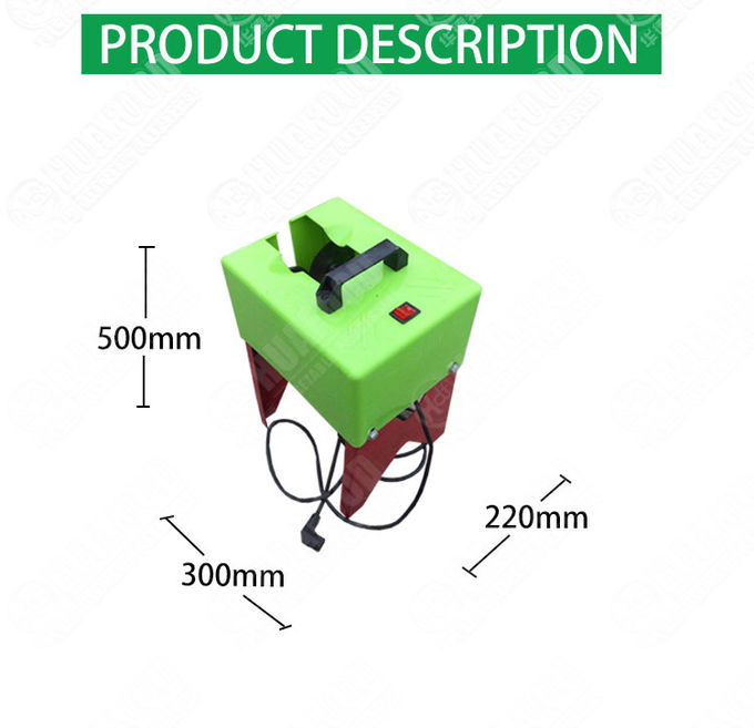 Electric Fresh Onion Garlic Root Cutting Machine 2.8KW 500mm