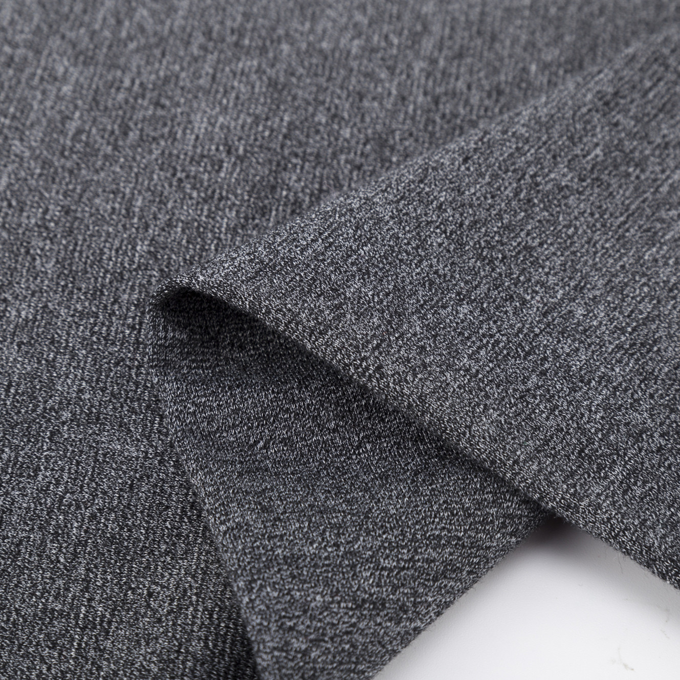 Wear Resistant Solid Knit Jacquard Fabric 165g Yarn Dyed Material For Polo Shirt