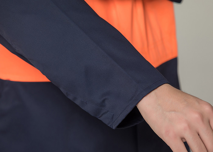 Double Stitching Safety Work Clothes High Visable Orange Jacket Bib Pants Suit