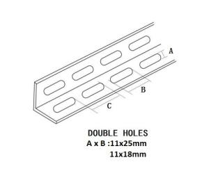 China Wholesale Electrical Zinc Double Slotted Angle Strut Channels wholesale