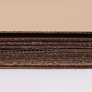 China Wood Pulp Single Face Corrugated Cardboard E Flute Wrap Paper Sheets For Crafts wholesale