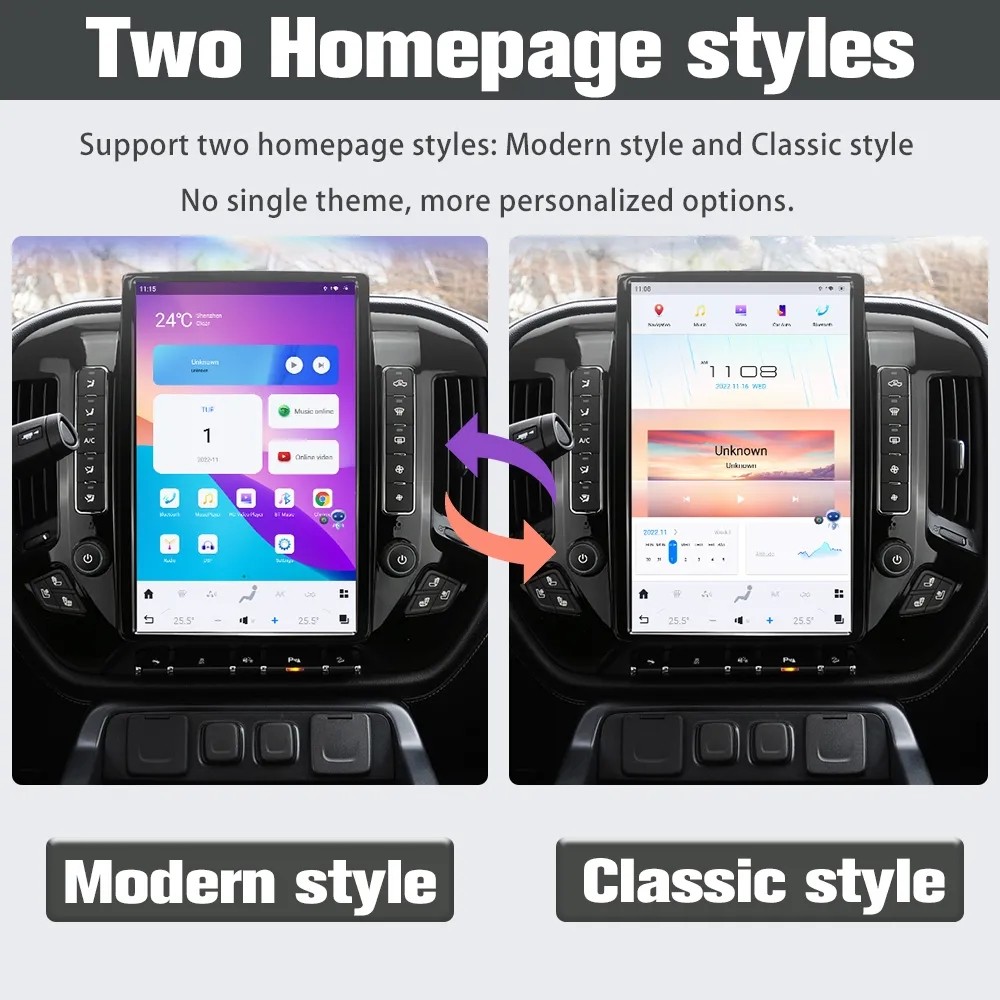 14.4 inch Touch Screen Car radio For 2013-2019 Cheveroler silverado 2014-2020 GMC SIERRA GPS Multimedia Player Carplay