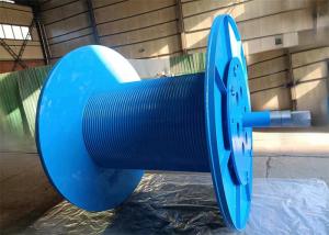 China Galvanized Lebus Grooves Rope Winch Drum / Crane Parts For Marine Winch wholesale