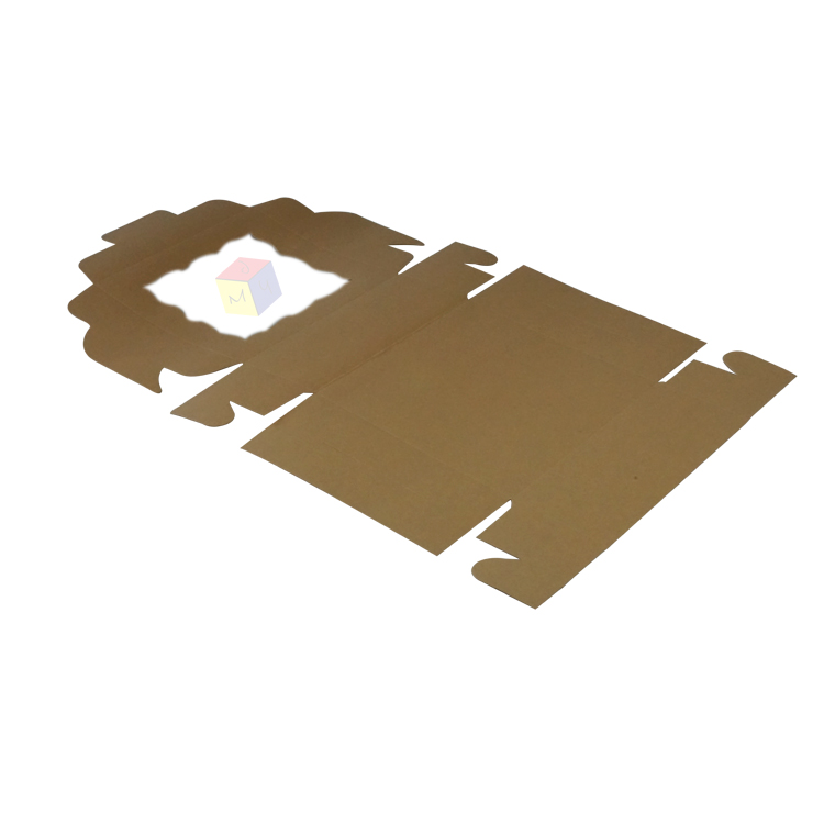 Food Grade Kraft Takeaway Bakery Cake Packaging Boxes with Clear Window and Custom Logo