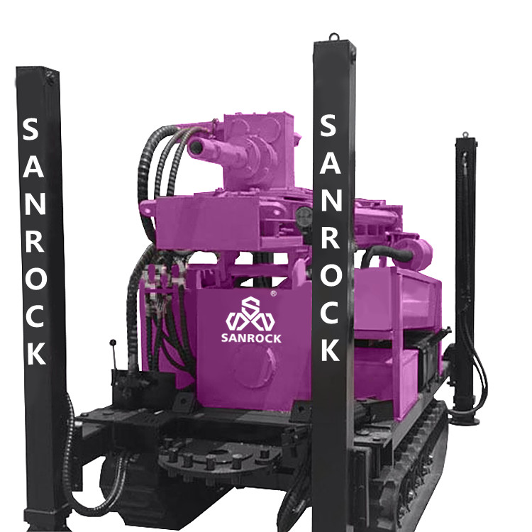 Water Drilling Rig Machine 60KW Diesel Engine Crawler Water Well Drilling Rig For Sale