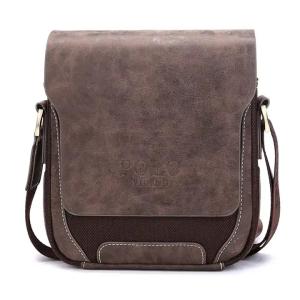 China Custom Oxford Vintage Leather Crossbody Bag Shoulder Messenger Bag For Men wholesale