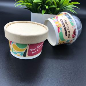 China Embossing Gold Foil Disposable Ice Cream Cups Eco Friendly wholesale