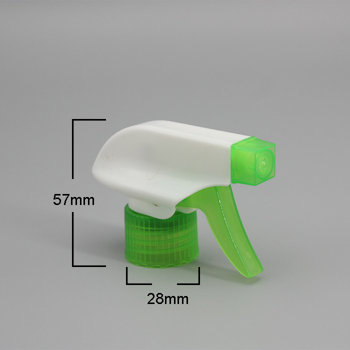 White And Green 28*57mm Trigger Pump Sprayer Gun Head