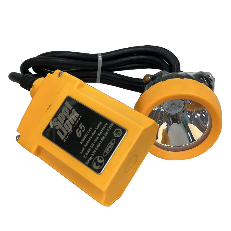 20000Lux LED Mining Headlamp with 7800mAh Battery IP68 Waterproof