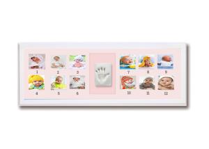 China Shower Gifts Baby First 12 Months Photo Frame Multi Picture Photo Moments Frame wholesale