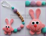 Nursing necklace with teething toy, Teething necklace