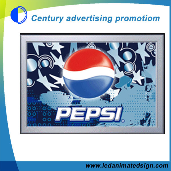Aluminum frame colorful flashing led light box