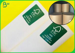 China 100% Virgin Pulp Reusable White Kraft Paper Roll For Making Paper Bags wholesale