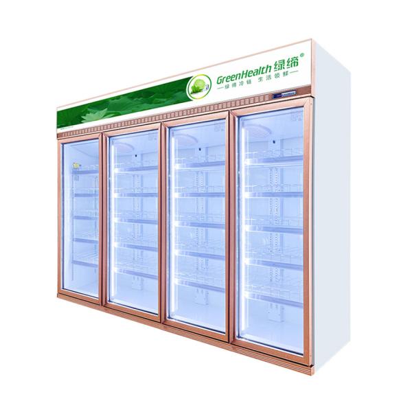 Reach-In Refrigerator With Swing Glass Door Merchandiser Beverage Display Fridge For Convenience Grocery Store
