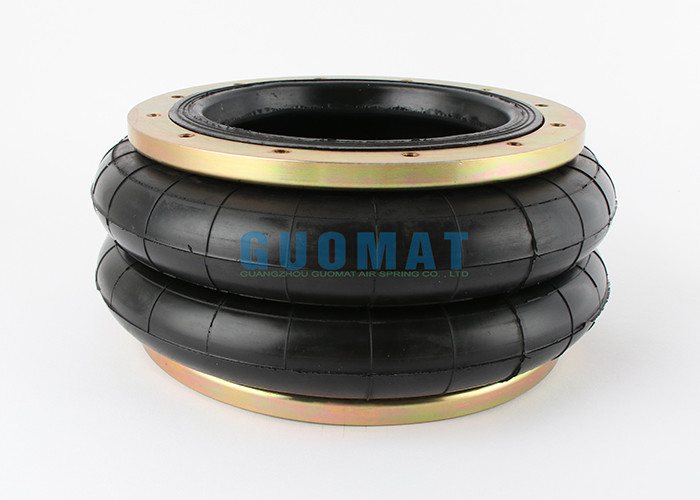 Double Convoluted Rubber Air Spring Guomat 12X2 Industrial Air Bag With Flange Ring