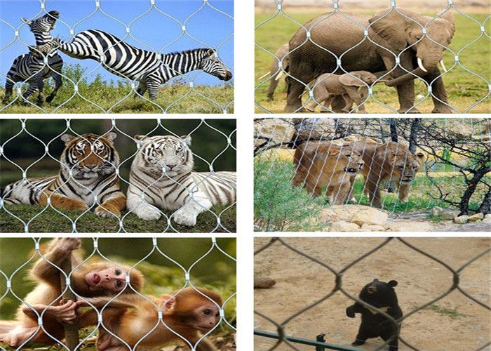 Durable Stainless Steel Ferrule Mesh , Flexible Stainless Steel Wire Mesh
