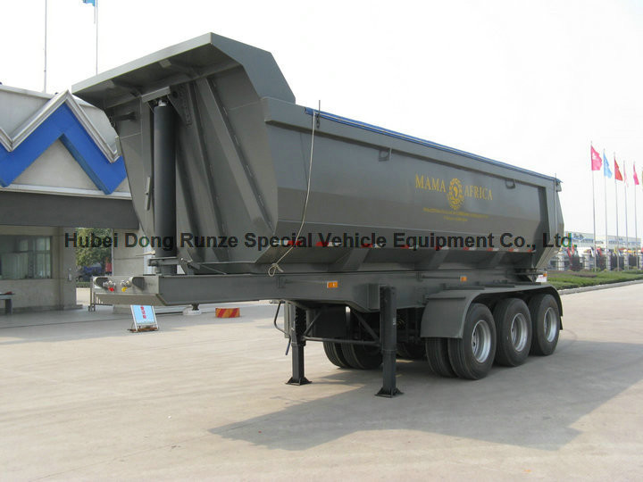 3 Axle U Shape Dump Semi Trailer Tipper Semi Trailer 30 ton U Type Hydraulic 24 CBM