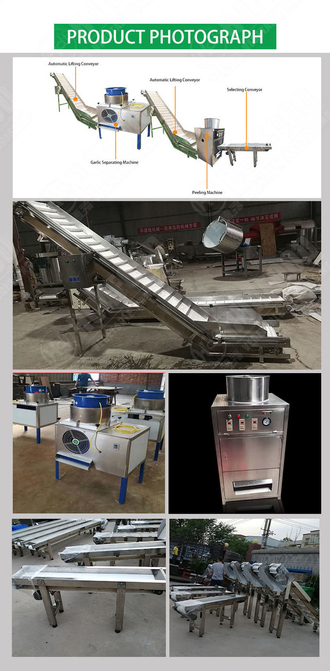 Industrial Automatic Garlic Breaking Peeling Peeler Processing Machine Production Line