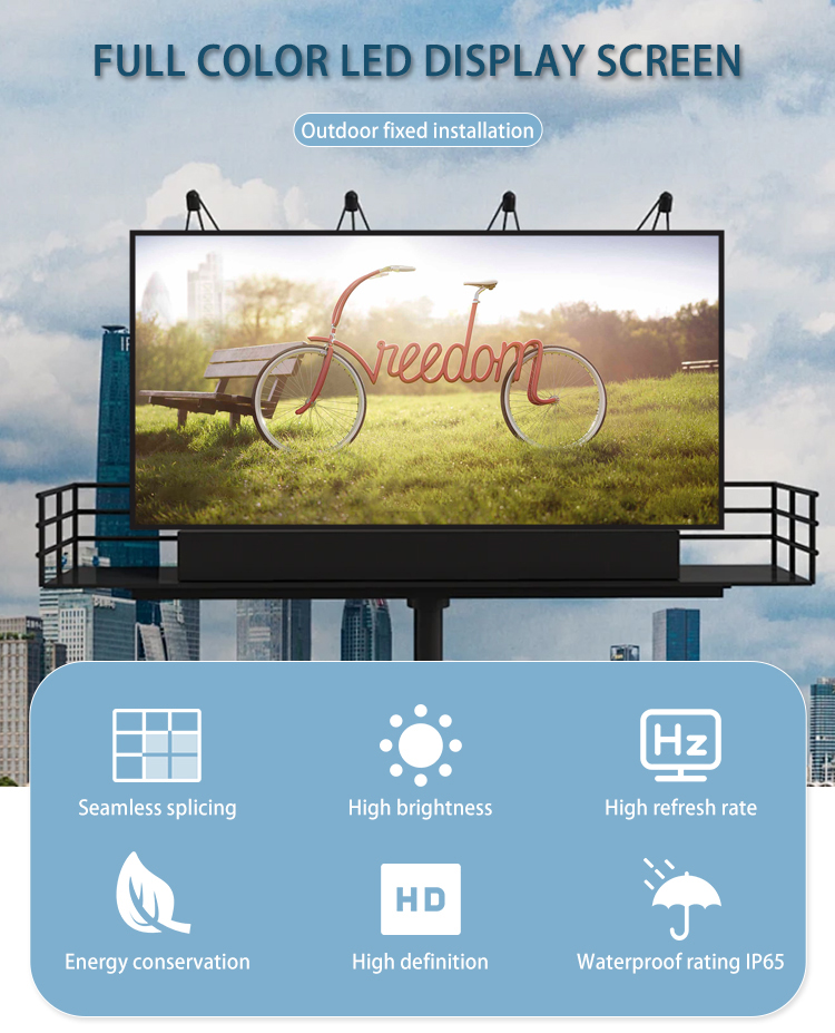 P3 P4 P5 P6 Outdoor LED Screen High Brightness High Refresh With SDK Function