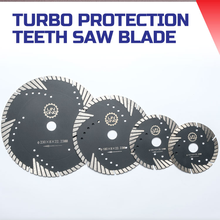 Blade Diameter 105-230mm Teeth Protection Diamond Cutting Discs for Industrial Grade