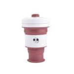 550ml 18oz Collapsible Silicone Coffee Cup Silicone Household Products White
