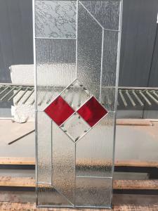 China zinc caming bevel glass panel of new design wholesale