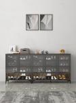 15mm MDF Wooden Large Capacity Shoe Cabinet Rack Heatproof Woodgrain