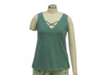 SleeveLess V Neck Ladies Loungewear Sets Jersey Womens Nightwear Sets