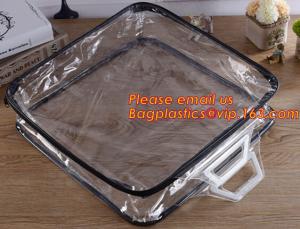 China Eco-friendly wholesale travel cosmetic bag clear zipper pvc cosmetic bag for women wholesale