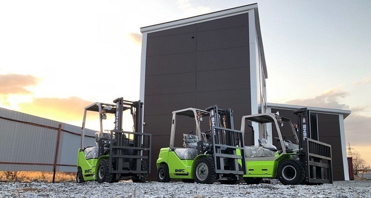 4 Pviots 2ton 2.5ton Battery Electric Empilhaderia Forklift