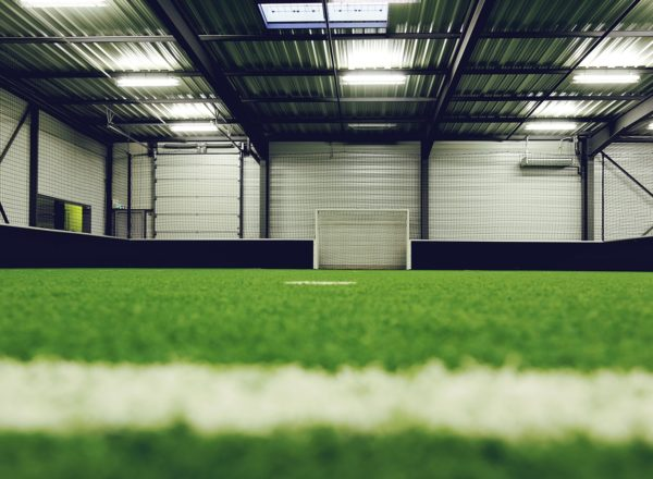 Aluminum Alloy Window Steel Fabricated Warehouse For Indoor Sport Court And Gymnasium Construction
