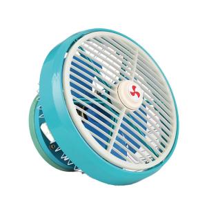 China Blue 8 Inch Oscillating 24V Car Fan wholesale