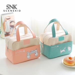 China Portable Children Waxed Canvas Insulated Cooler Lunch Box wholesale
