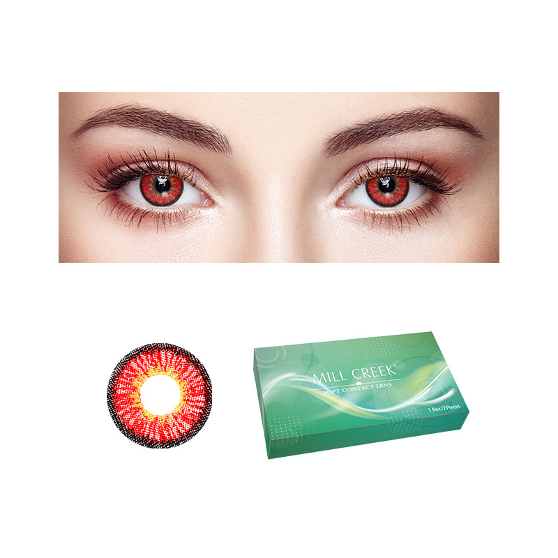 Customized Logo Ice Dew Natural Black Contact Lenses Prescription 14.5mm