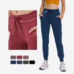 Women Lulu Light Weight Yoga Jogger Pants Jogger 300gsm Lace Up Sweatpants