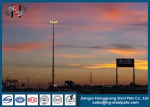 China Polygonal Steel Tubular Floodlighting High Mast Light Pole 35m wholesale