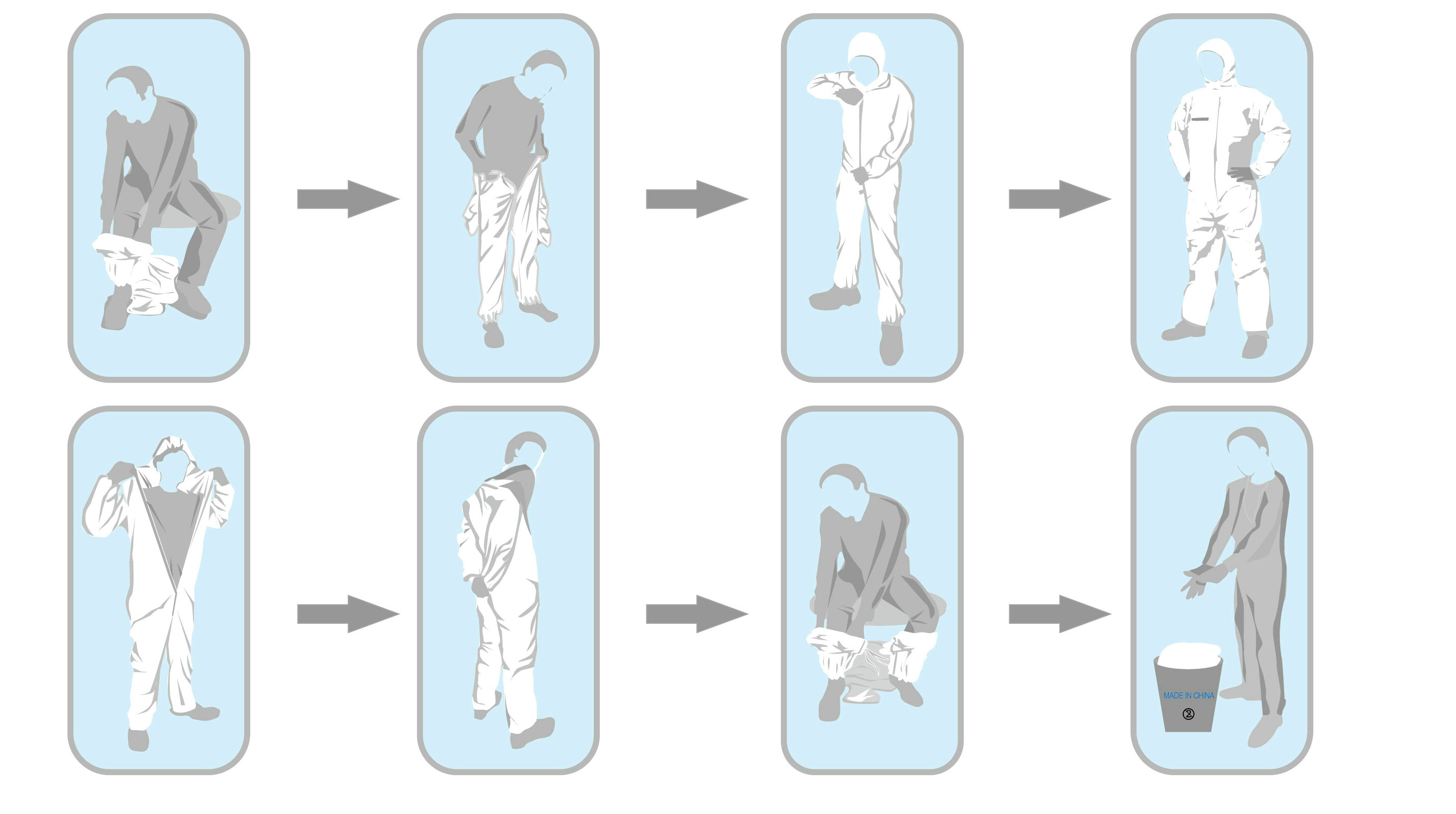 S-4XL Type 5 6 Disposable Coveralls Liquid Proof Non Woven Disposable Protective Suit